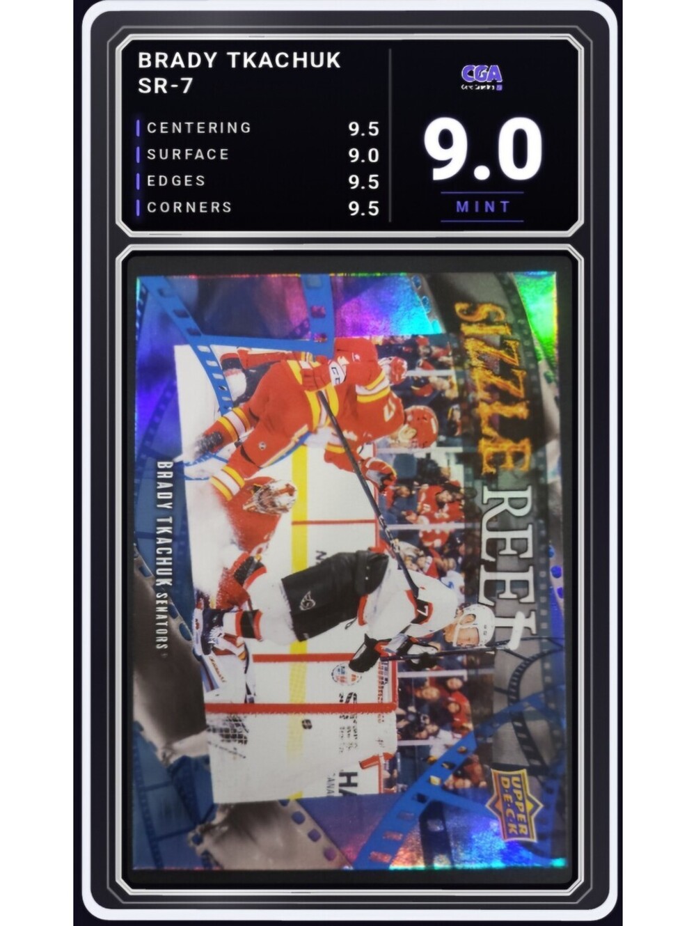 2025-26 Upper Deck Sizzle Reel #SR-7 Brady Tkachuk NHL - CGA 9.0 Digital Grade